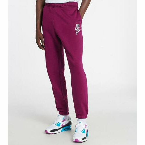 [BRM2048796] 나이키 스포츠 에센셜 플리스 바지 맨즈 DM6871-610  (Sangria/Vivid Green)  Nike Sport Essentials Fleece Pants