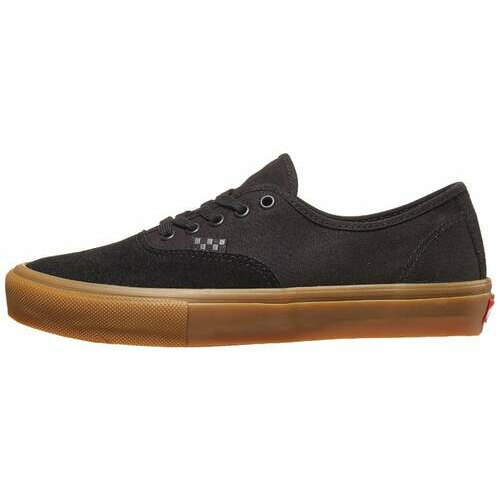 [BRM2180597] 반스 스케이트 어센틱 슈즈  맨즈 (Black/Black/Gum)  Vans Skate Authentic Shoes