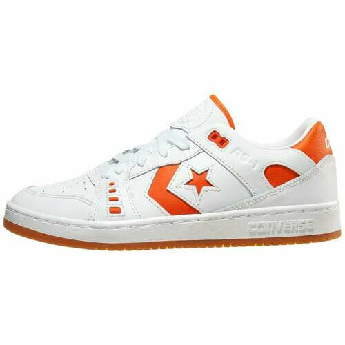 [BRM2181231] 컨버스 AS1 프로 레더/가죽 슈즈  맨즈 (White/Orange/Wht)  Converse Pro Leather Shoes