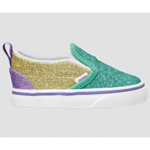 [BRM1987508] 반스 유아용,토들러s 슬립온 Mermaid 글리터 벨크로 슈즈  맨즈 VN0A34880IA (Mermaid Glitter)  Vans Toddlers Slip-On Glitter Velcro Shoes