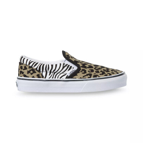 [BRM1988008] 반스 키즈 클래식 슬립온 Animal 믹스 슈즈  맨즈 VN0A4BUT2JK ((Animal Mix) Leopard / Zebra)  Vans Kids Classic Slip-On Mix Shoes