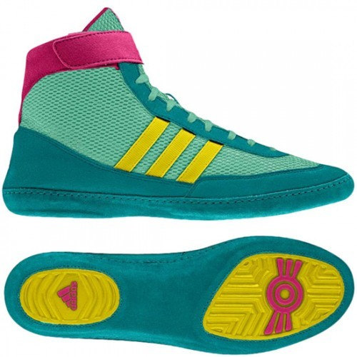 [BRM1926339] 레슬링화 아디다스 컴뱃 스피드 4 블라스트 Emerald/Vivid Yellow/블라스트 핑크 맨즈 2G96429 복싱화  Wrestling Shoes adidas Combat Speed Blast Yellow/Blast Pink