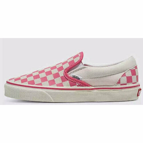 [BRM2186739] 반스 클래식 슬립온 슈즈 맨즈 (Pink White (Checkerboard))  Vans Classic SlipOn Shoes