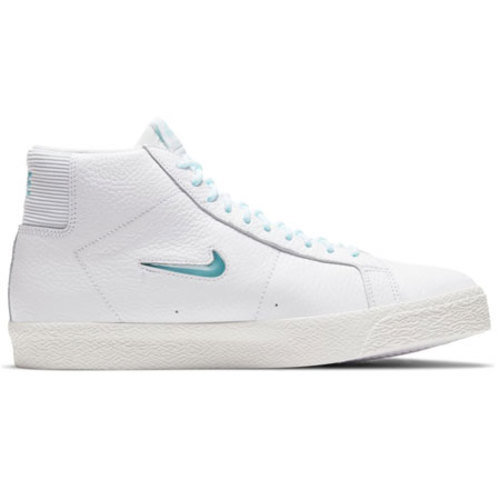 [BRM1987655] 나이키 SB 줌 블레이저 미드 프리미엄 슈즈 맨즈  (White/ Glacier Ice-White)  Nike Zoom Blazer Mid Premium Shoes