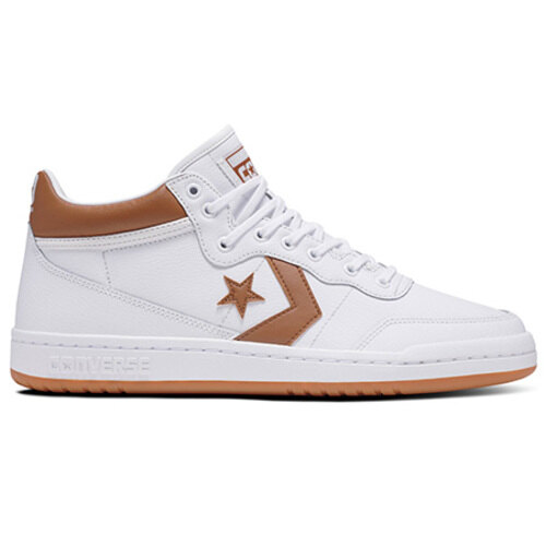 [BRM2181360] 컨버스 Fastbreak 프로 미드 슈즈 맨즈  (White Leather/ Warm Tan/ Black)  Converse Pro Mid Shoes