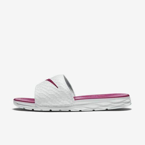 [BRM2059036] 나이키 베네시 솔라소프트 우먼스 슬리퍼 - White/Pink 705475-160 NIKE Nike Benassi Solarsoft Womens Slide