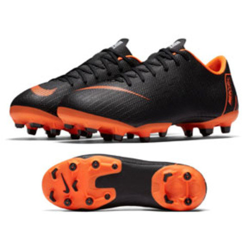 [BRM1896849] 나이키 Youth 머큐리얼 베이퍼 XII 아카데미 MG 슈즈 키즈 AH7347-081 축구화 (Black/Orange)  Nike Mercurial Vapor Academy Shoes