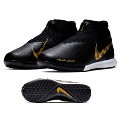 [BRM1898457] 나이키 Youth  팬텀 비전 아카데미 DF 인도어 슈즈 키즈 AO3290-077 축구화 (Black/Gold)  Nike Phantom Vision Academy Indoor Shoes