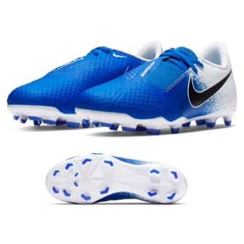 [BRM1898549] 나이키 Youth  팬텀 비전 아카데미 FG 축구화 키즈 AO0362-104 (White/Blue)  Nike Phantom Vision Academy Soccer Shoes