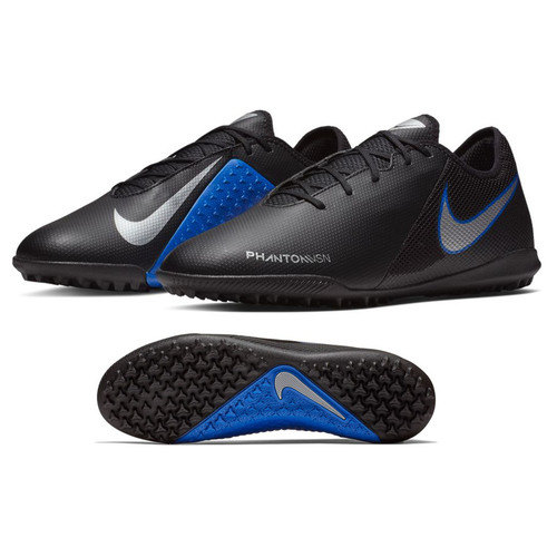 [BRM1903482] 나이키 팬텀 비전 아카데미 터프 축구화 맨즈 AO3223-004 (Black/Silver/Blue)  Nike Phantom Vision Academy Turf Soccer Shoes