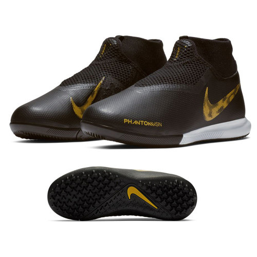 [BRM1912781] 나이키 Youth  팬텀 비전 아카데미 DF 터프 슈즈 키즈 AO3292-077 축구화 (Black/Gold)  Nike Phantom Vision Academy Turf Shoes