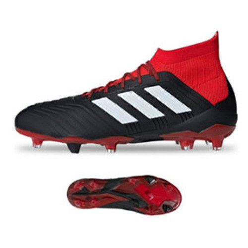[BRM1915317] 아디다스 프레데터  18.1 FG 축구화 맨즈 DB2039 (Core Black/Cloud White/Red)  adidas Predator Soccer Shoes