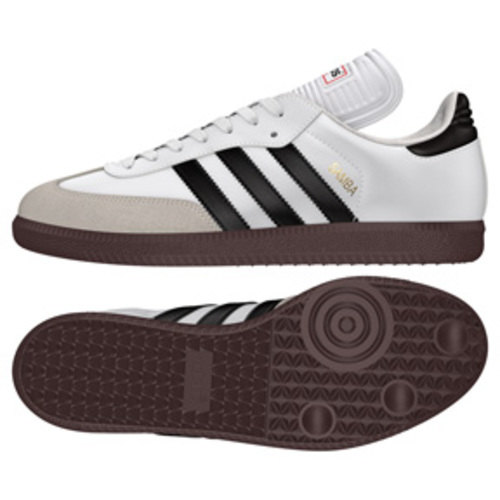 [BRM1916595] 아디다스 삼바 클래식 인도어 축구화 맨즈 772109 (White/Black)  adidas Samba Classic Indoor Soccer Shoes