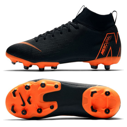 [BRM1919426] 나이키 Youth 슈퍼플라이 6 아카데미 MG 축구화 키즈 AH7337-081 (Black/Orange)  Nike Superfly Academy Soccer Shoes