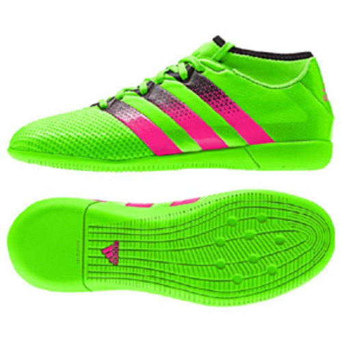 [BRM1928430] 아디다스 Youth 에이스 16.3 프라임메쉬 인도어 축구화 키즈 AQ2561 (Solar Green)  adidas ACE PrimeMesh Indoor Soccer Shoes