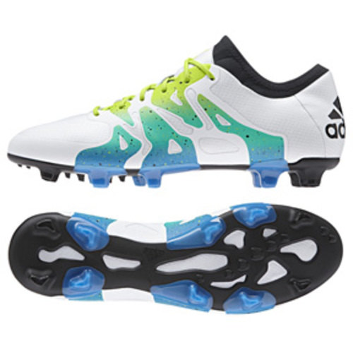 [BRM1928572] 아디다스 Youth 엑스 15.1 FG/AG 축구화 키즈 S74614 (White/Solar Slime)  adidas Soccer Shoes