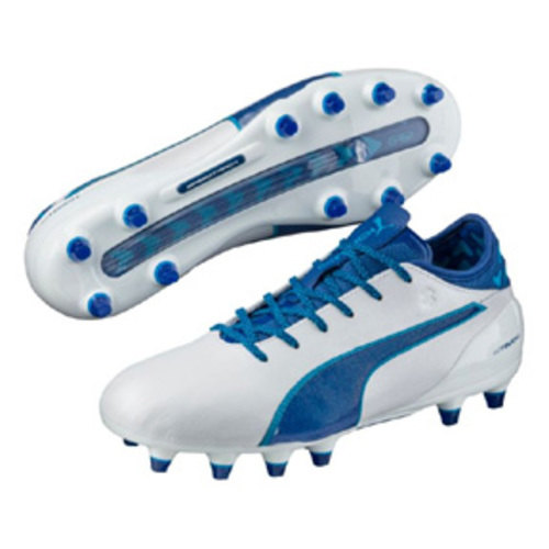 [BRM1929175] 퓨마 에보터치  2 FG 축구화 맨즈 103693-03 (White/True Blue)  Puma evoTOUCH Soccer Shoes