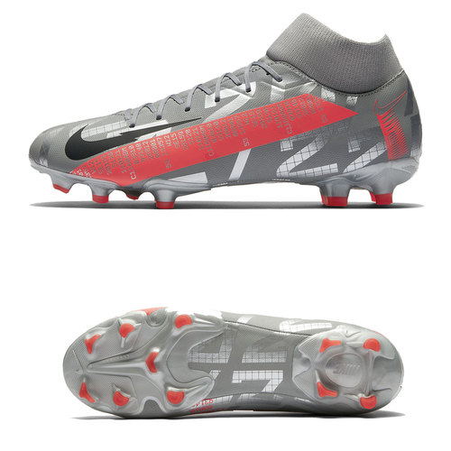 [BRM1984415] 나이키  슈퍼플라이 7 아카데미 FG 축구화 맨즈 AT7946-906 (Metallic Grey/Pink)  Nike Superfly Academy Soccer Shoes