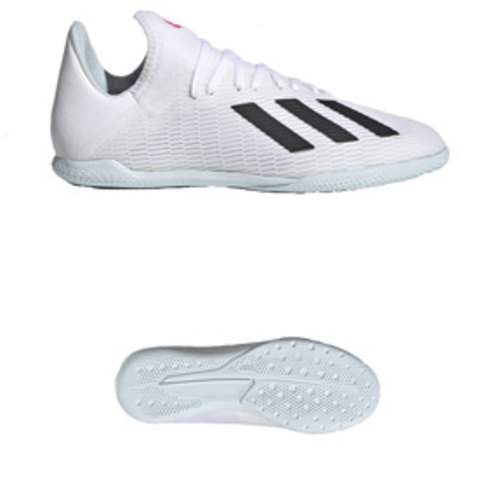 [BRM1984436] 아디다스 Youth  엑스 19.3 인도어 축구화 키즈 EG7171 (Cloud White/Black)  adidas X Indoor Soccer Shoes