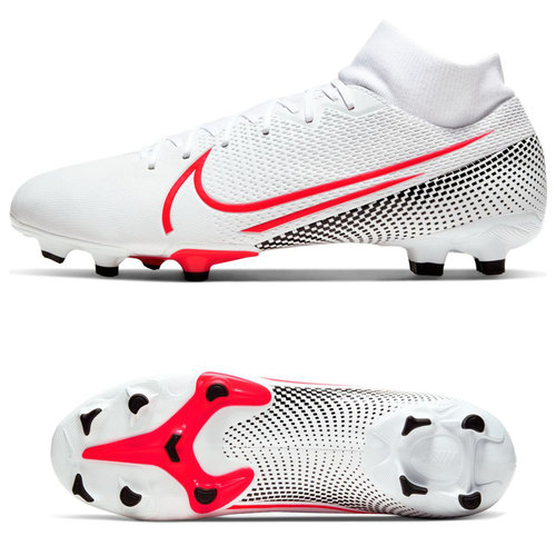 [BRM1984753] 나이키 슈퍼플라이 7 아카데미 FG 축구화 맨즈 AT7946-160 (White/Laser Crimson)  Nike Superfly Academy Soccer Shoes