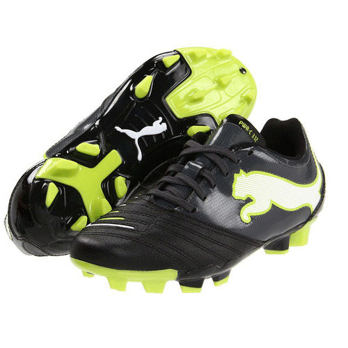 [BRM1988136] 퓨마 Youth 파워캣 3.12 FG 축구화 키즈 102498--02 (Black/Lime)  Puma Powercat Soccer Shoes