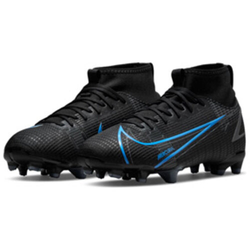 [BRM2022382] 나이키 Youth  머큐리얼 슈퍼플라이 8 아카데미 FG 슈즈 키즈 CV1127-004 축구화 (Black/Blue) Nike Mercurial Superfly Academy Shoes