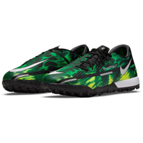 [BRM2029974] 나이키  팬텀 GT2 아카데미 SW 터프 축구화 맨즈 DM0725-003 (Black/Green Strike)  Nike Phantom Academy Turf Soccer Shoes