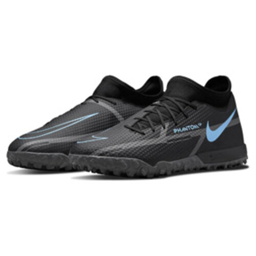 [BRM2045400] 나이키  팬텀 GT2 아카데미 DF 터프 축구화 맨즈 DC0802-004 (Black/Blue/Grey)  Nike Phantom Academy Turf Soccer Shoes