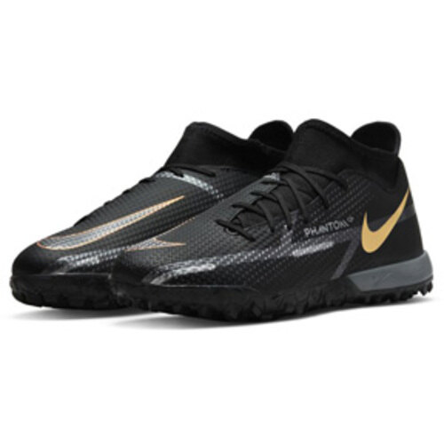[BRM2046258] 나이키  팬텀 GT2 아카데미 DF 터프 축구화 맨즈 DC0802-008 (Black/Gold)  Nike Phantom Academy Turf Soccer Shoes