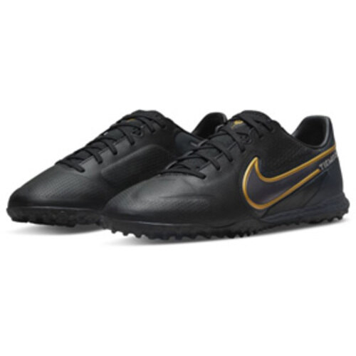 [BRM2069347] 나이키  리액트 티엠포 레전드 9 프로 터프 축구화 맨즈 DA1192-007 (Black/Gold) Nike React Tiempo Legend Pro Turf Soccer Shoes