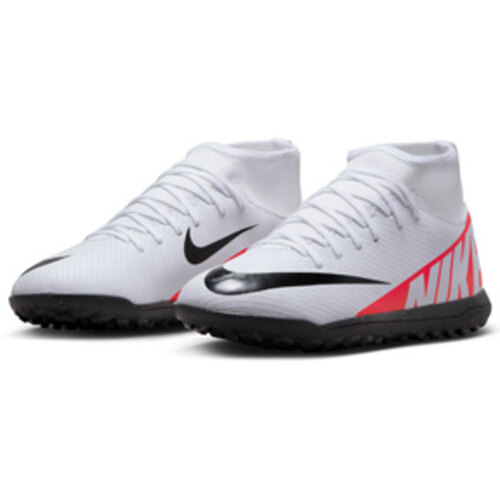 [BRM2171008] 나이키 Youth  머큐리얼 슈퍼플라이 9 클럽 터프 슈즈 키즈 DJ5954-600 축구화 (White/Crimson)  Nike Mercurial Superfly Club Turf Shoes