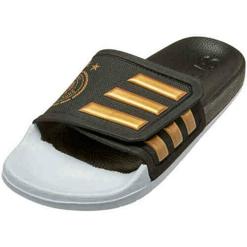 [BRM2082753] 아디다스 독일 아딜렛 TND 슬리퍼 맨즈 GX9706 축구화 (Black &amp;#038; Tactile Gold Metallic with White)  adidas Germany Adilette Slides