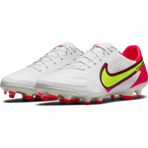 [BRM2024740] 나이키 레전드 9 프로 FG 축구화 맨즈 DA1175-176 (White/Volt-Bright Crimson)  Nike Legend Pro Soccer Cleat