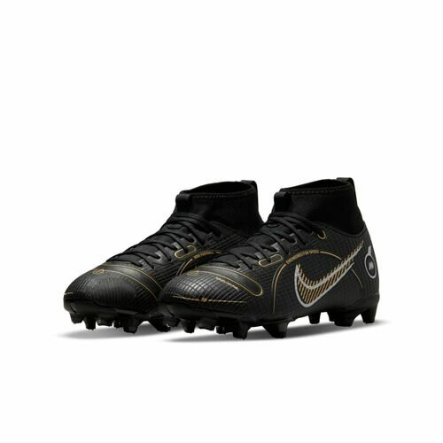 [BRM2059780] 나이키 Jr. 머큐리얼 슈퍼플라이 8 아카데미 MG 축구화 키즈 Youth DJ2854-007 (Black/Metallic Gold-Silver) Nike Mercurial Superfly Academy Soccer Shoe