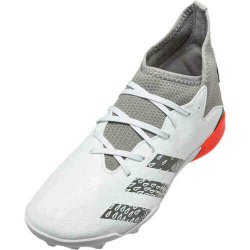 [BRM2073884] 아디다스 프레데터 프리크 프릭.3 터프 축구화 J 맨즈 FY6312 (Cloud White/Iron Metallic/Solar Red) adidas Predator Freak.3 Turf Soccer Shoe