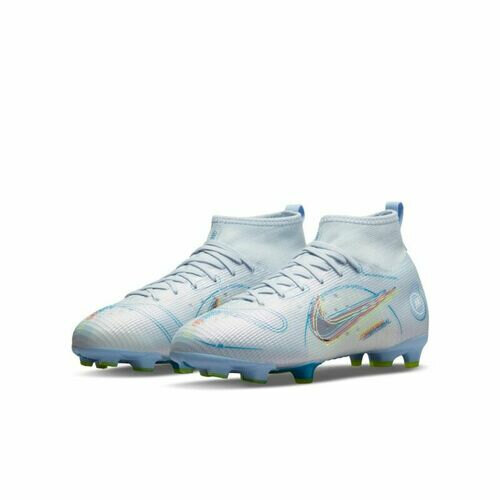[BRM2074979] 나이키 Jr. 머큐리얼 슈퍼플라이 8 프로 FG 축구화 키즈 Youth DJ2843-054 (Football Grey/Blackened Blue) Nike Mercurial Superfly Pro Soccer Shoe