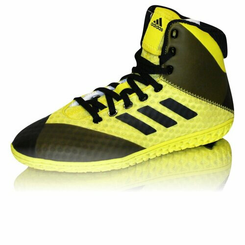 [BRM1998796] 아디다스  매트위저드 4 Yellow-Black 슈즈 맨즈 레슬링화 복싱화  Adidas Mat Wizard Shoes