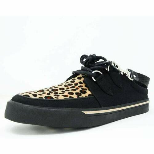 [BRM1994102] 티유케이 블랙 &amp; 레오파드 VLK Mule 스니커 스니커즈 맨즈 A9855 T.U.K. Black Leopard Sneaker Sneakers