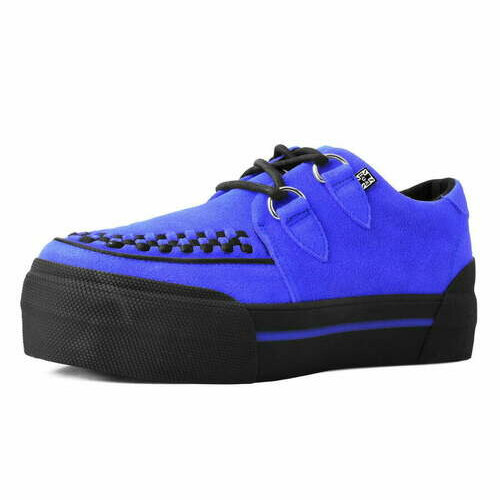 [BRM2162966] 티유케이 코발트 블루 스웨이드 플랫폼 크리퍼 클리퍼 스니커 스니커즈 맨즈 A3150  T.U.K. Cobalt Blue Suede Platform Creeper Sneaker Sneakers