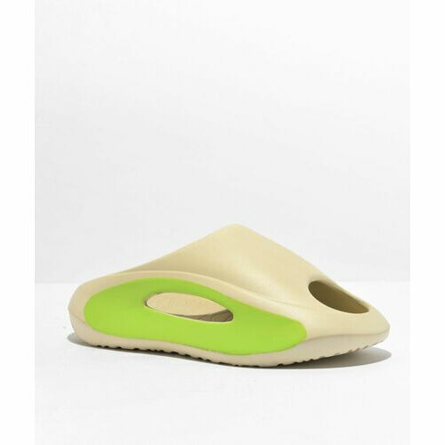 [BRM2165997] Trillium 팔머 Tan &amp; Green 슬리퍼 샌들  375817  Palmer Slide Sandals