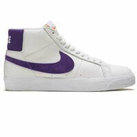 나이키 SB 줌 블레이저 미드 슈즈 맨즈 (White/Court Purple/White/Gum Light Brown)  Nike Zoom Blazer Mid Shoes