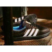 [BRM2112537] 아디다스 Gino 삼바 ADV 슈즈  맨즈 (Black/White/Blue)  Adidas Samba Shoes