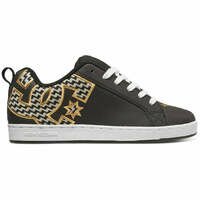 [BRM2100314] 디씨 코트 그래픽 S 우먼스 스케이트보드화 맨즈  (Black/Gold (BG3))  DC Court Graffik Women&#039;s Skateboard Shoes