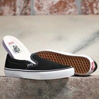 [BRM2106688] 반스 스케이트 슬립온 Black/White 맨즈  Vans Skate Slip-On