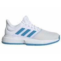 [BRM2010998] 아디다스 게임코트 발볼넓음 White/Blue 테니스화 우먼스 G26304  Adidas GameCourt Wide Tennis Shoe
