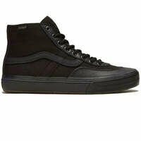 [BRM2099729] 반스 크로켓 하이 슈즈 맨즈  (Butter Leather Black/Black)  Vans Crockett High Shoes