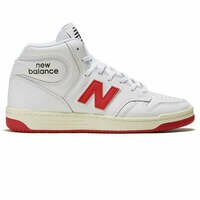 [BRM2182040] 뉴발란스 480 하이 슈즈 맨즈  (White/Red)  New Balance High Shoes