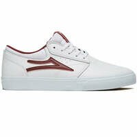 [BRM2186511] 라카이 그리핀 슈즈 맨즈  (White/Burgundy Leather)  Lakai Griffin Shoes