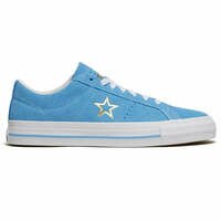 [BRM2187001] 컨버스 원 스타 프로 스웨이드 오엑스 슈즈 맨즈  (Light Blue/White/Gold)  Converse One Star Pro Suede Ox Shoes