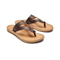[BRM1987441] 올루카이 Kaekae Ko&amp;#039;o 레더/가죽 비치 샌들  맨즈 20409 (Kona Coffee/Golden Sand)  Olukai Leather Beach Sandals